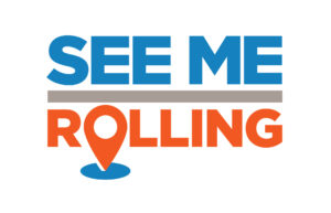 The See Me Rolling logo created by John in our studio.