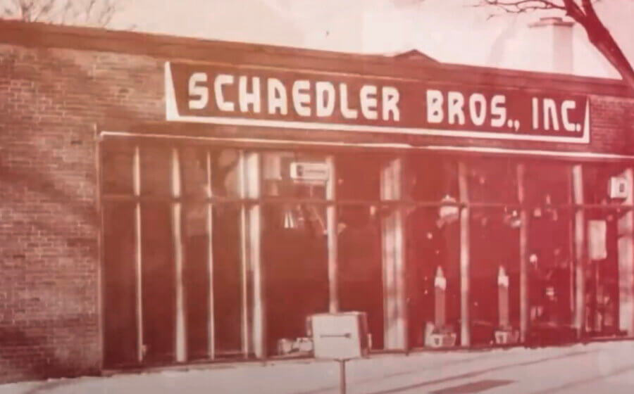 An old image of the Schaedler Yesco building in the 1950's.