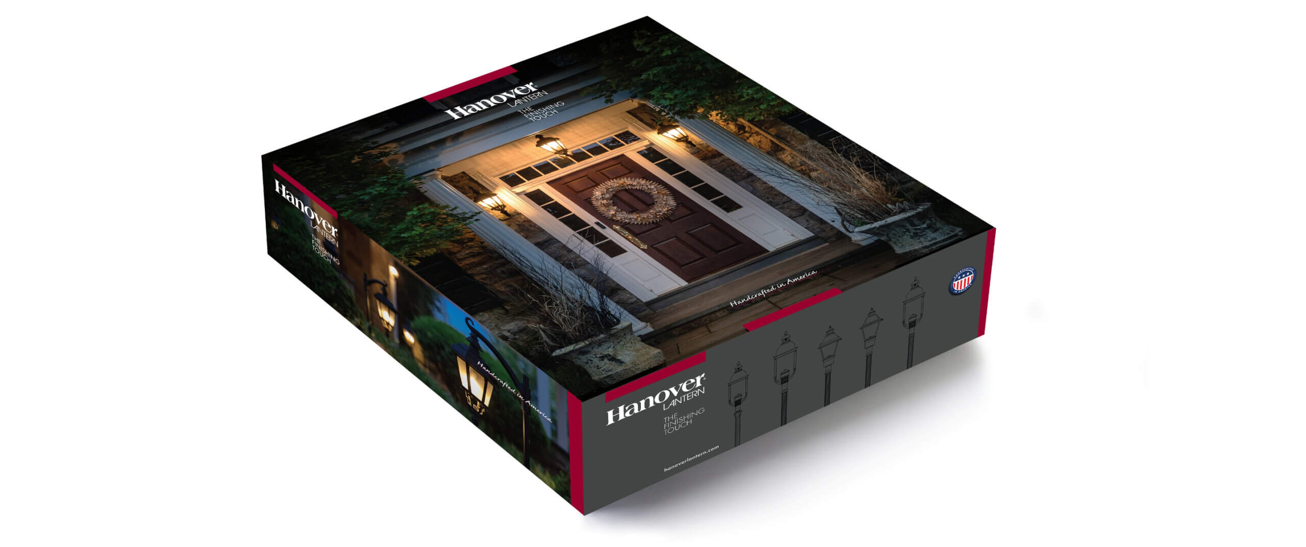 A shot of the Hanover Lantern sample box that the Hayman team designed.