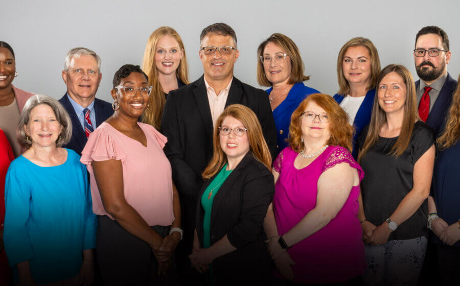 A wide shot of the full United Way of York team.