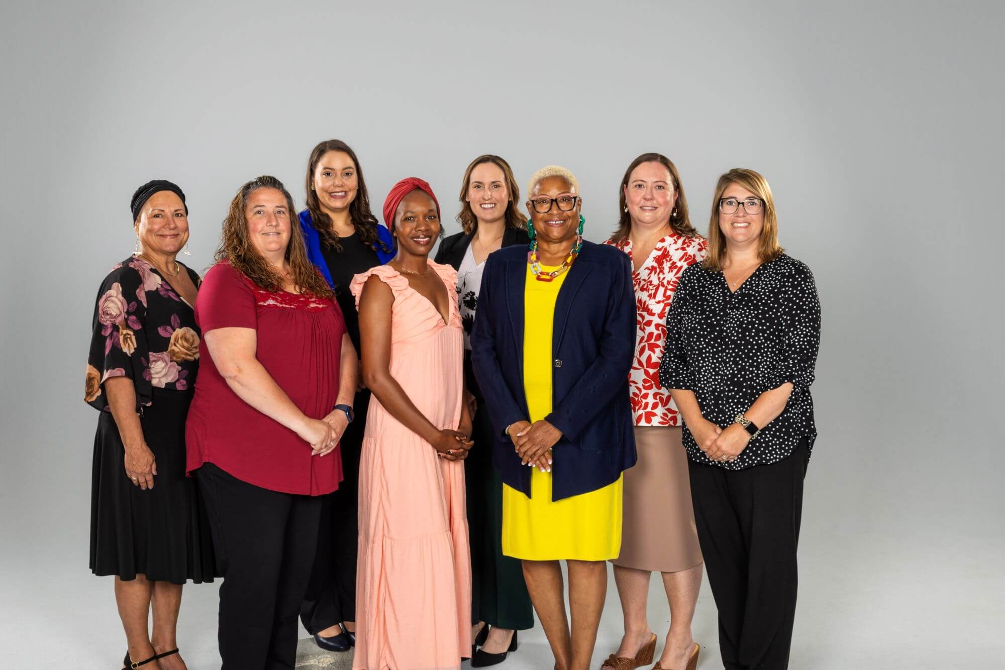 A group shot of 8 people for United Way.